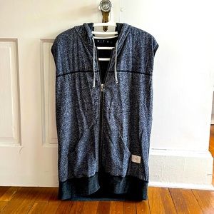 Comfy hooded athleisure vest, Kinetix Casual Luxury